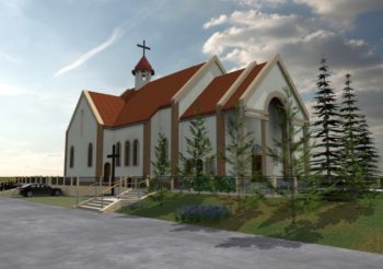 Wizualizacja nowego kościoła
